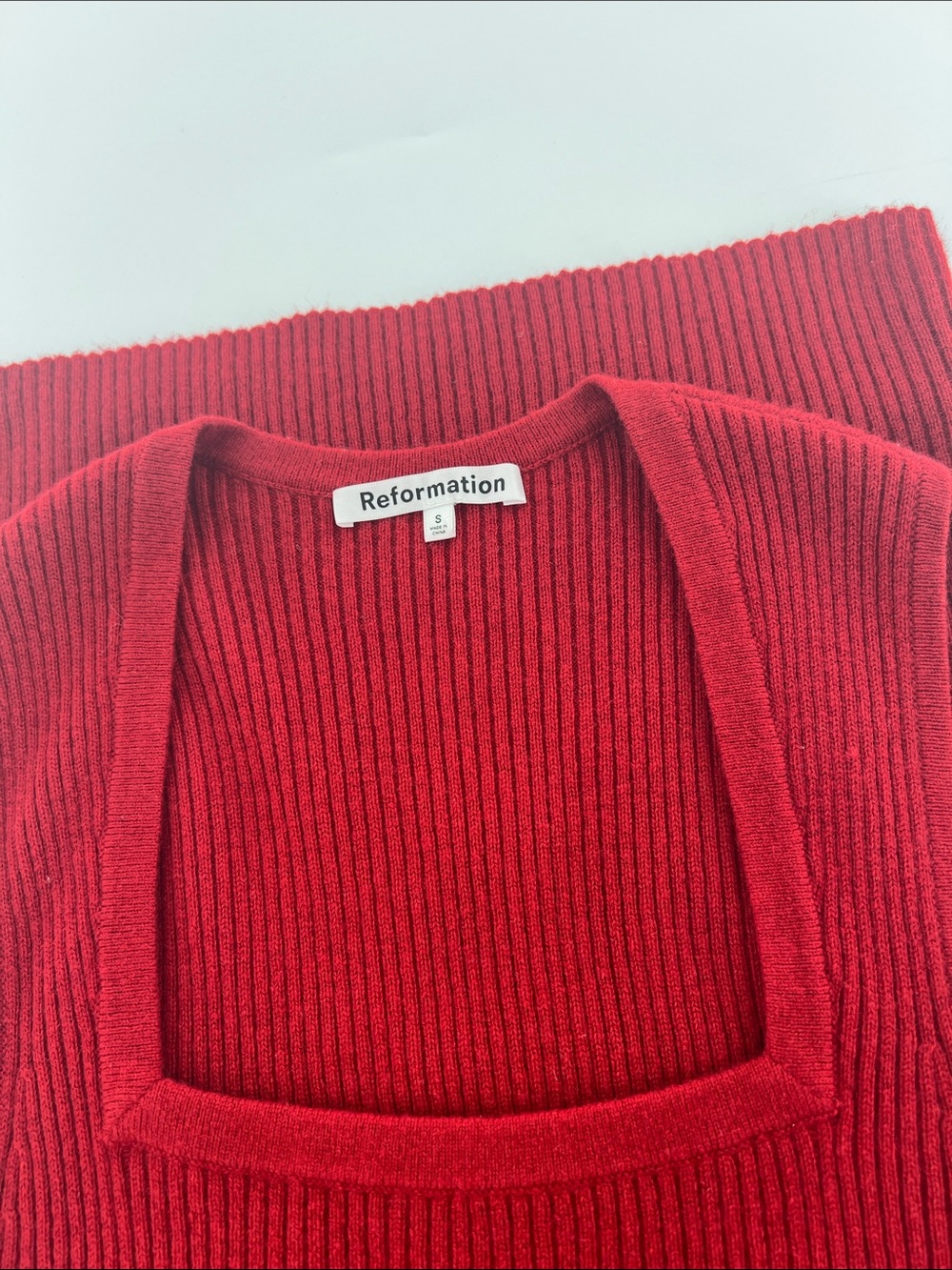 Reformation Galinda Cashmere Dress Sexy Chic Event Date Night Stretch S - Picture 6 of 8